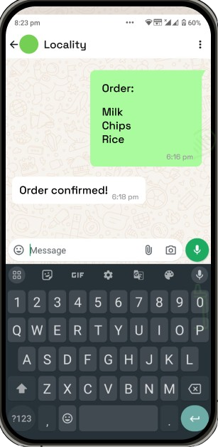 Locality on Whatsapp